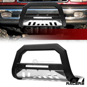 1999-2006 Tundra/Sequoia Matte Black/SS Skid AVT Aluminum LED Bull Bar Guard