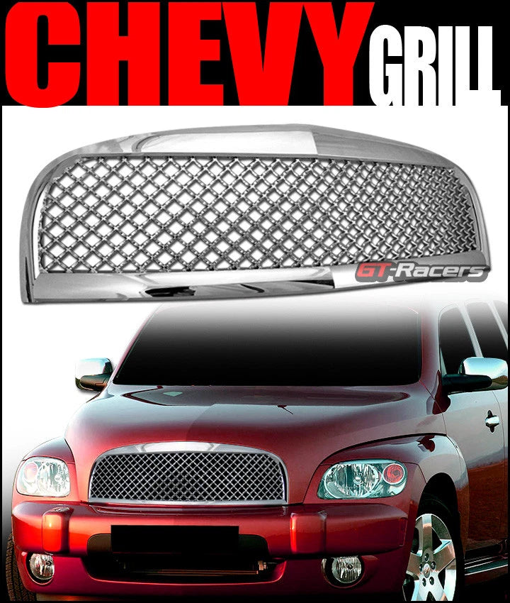 2006-2011 Chevy Hhr Chrome Luxury Mesh Front Upper Bumper Grill Grille ABS