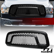 2013-2018 Dodge Ram 1500 Matte Blk Rebel Honeycomb Mesh Front Bumper Grille