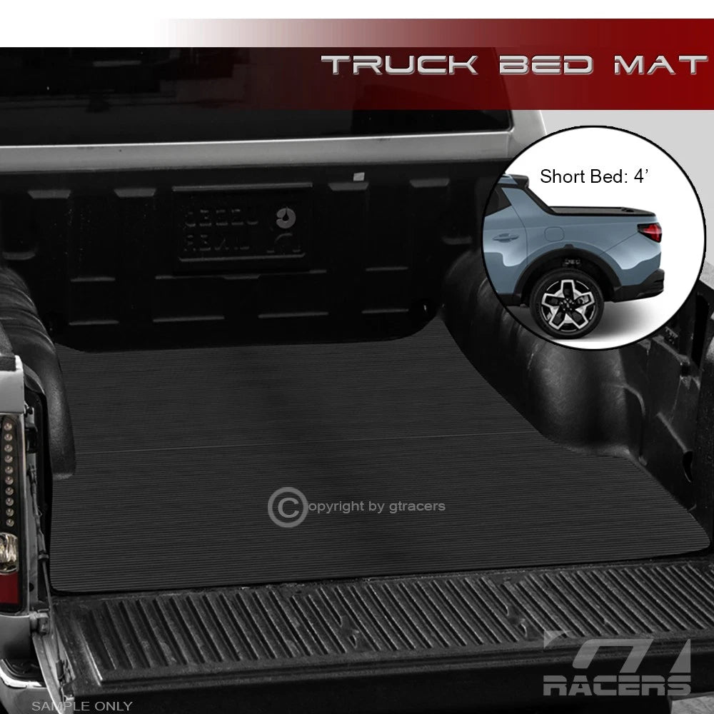 2022-2024 Santa Cruz 4 Feet 52.1" Rubber Truck Bed Floor Mat Carpet Liner v2