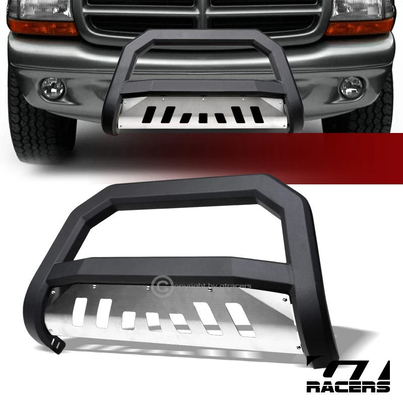 1997-2004 Dakota/1997 Durango Matte Blk AVT Edge Bull Bar Bumper Guard Skid