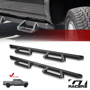 2015-2023 F150/F250 Super Crew Matte Black Aluminum Hoop Drop Step Nerf Bars
