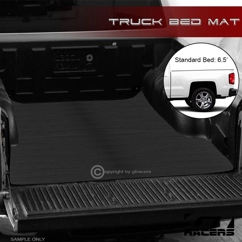 2019-2021 Silverado/Sierra 1500 6.5 Ft Rubber Truck Bed Mat Carpet Liner v2