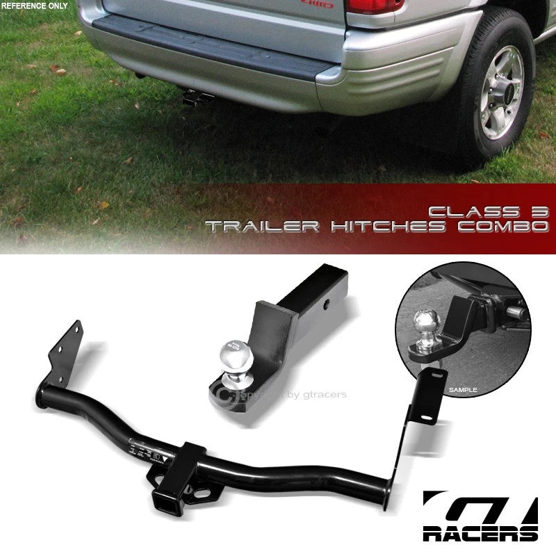Class 3 Trailer Hitch Receiver+2" Ball Bumper Mount 1998-2002 Rodeo Passport