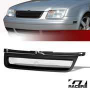 Matte Blk 1999-2005 Jetta 4 Mk4 Aluminum Mesh Front Bumper Grill Grille ABS