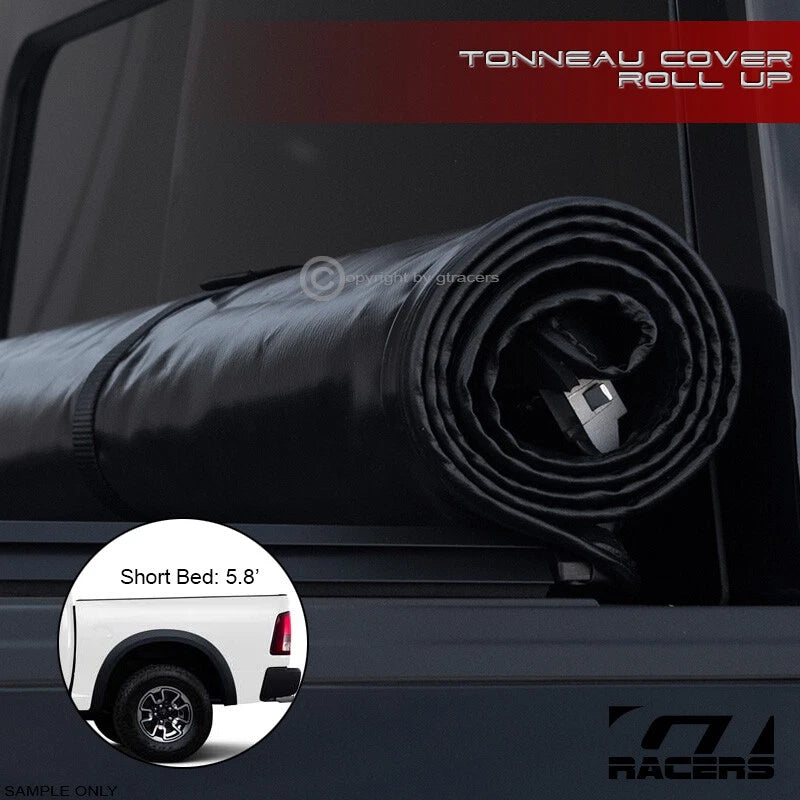2009-2018 Dodge Ram 1500 5.7 Ft Bed Lock & Roll Up Soft Vinyl Tonneau Cover