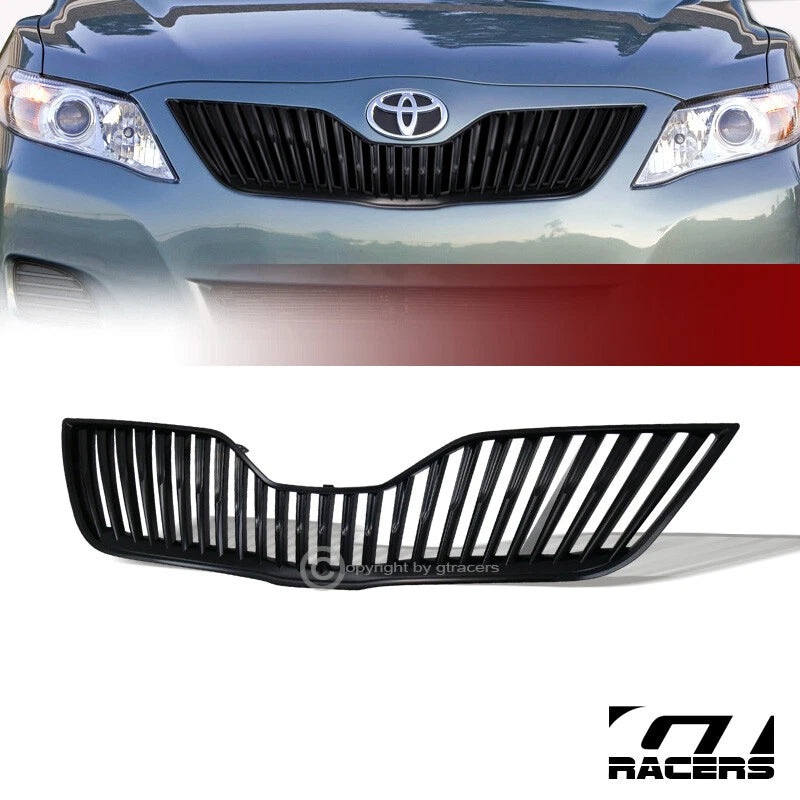 2010-2011 Toyota Camry Black Vertical Style Front Hood Bumper Grill Grille