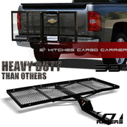 Black Mesh Foldable Trailer Hitch Luggage Cargo Carrier Rack Hauler Tray 59