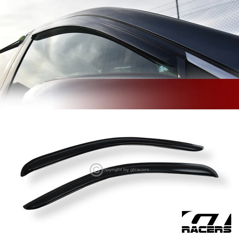 2007-2014 Silverado Regular Cab 2Dr Sun/Rain Guard Shade Window Visors 2Pc