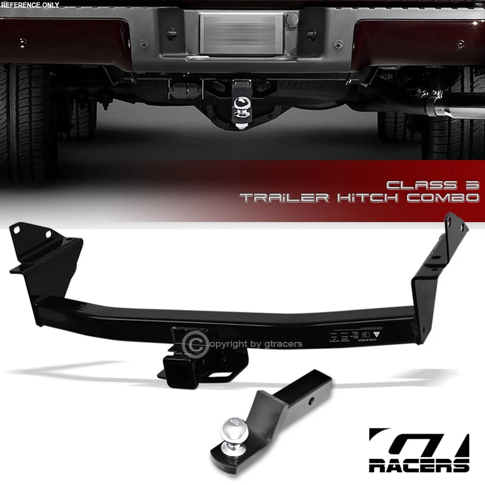 2015-2022 Colorado/Canyon Class 3 Black Trailer Hitch Receiver+2" Ball Mount