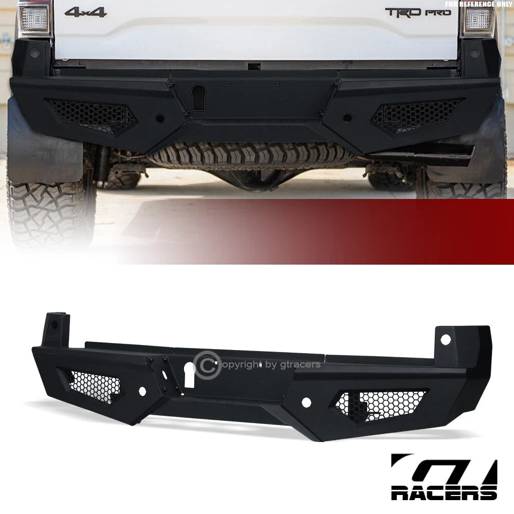 2016-2023 Toyota Tacoma Blk Alien Style Modular Full Width Steel Rear Bumper