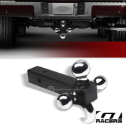 3 In 1 Tri-Ball Mount Trailer Towing Hitch Hook Pin & Clip With 2