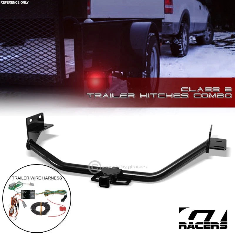 2014-2015 Sorento Class 2 Black Trailer Hitch Receiver 1.25"+Wire Connector