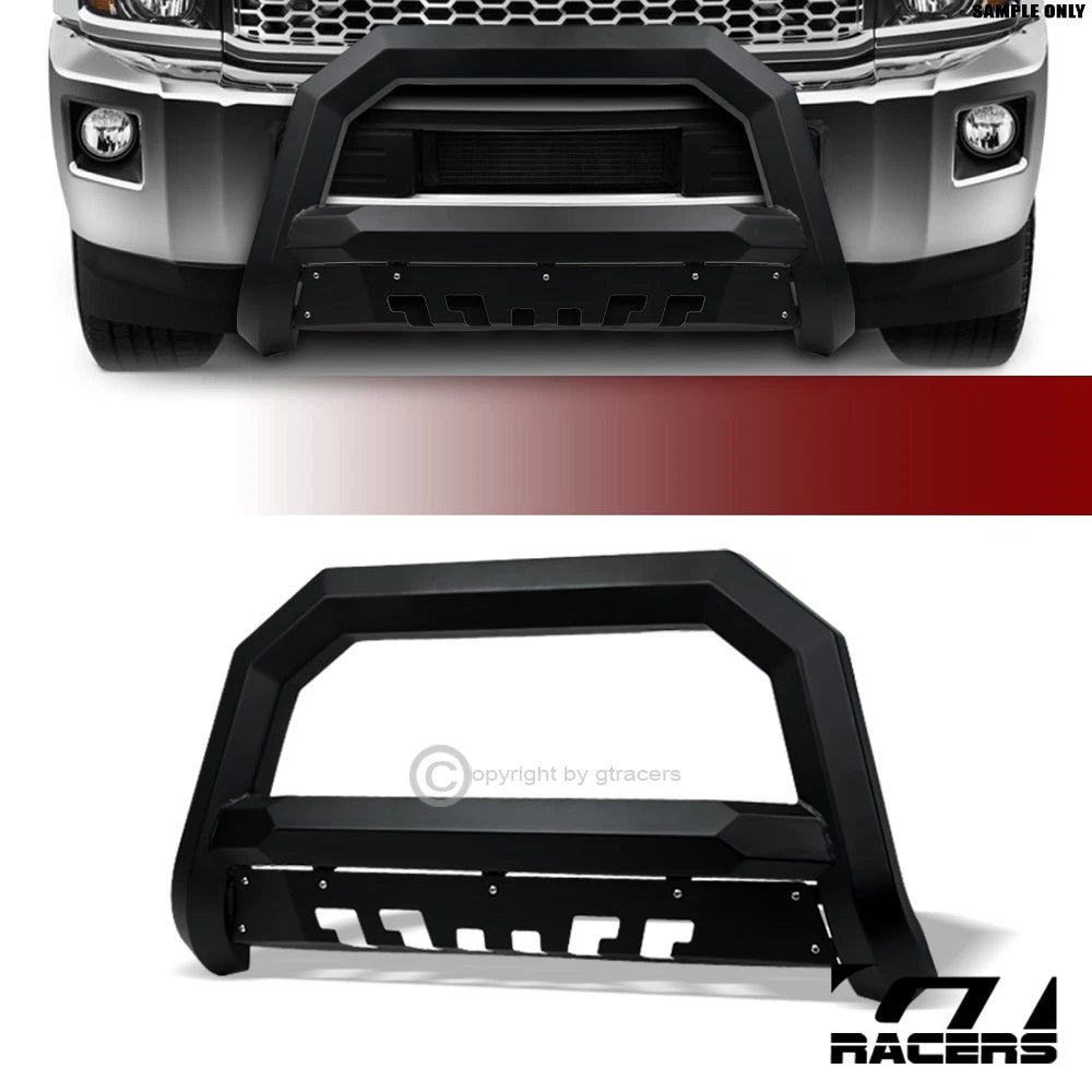 2011-2019 Silverado/Sierra 1500 Matte Blk AVT Angular Bull Bar Bumper Guard