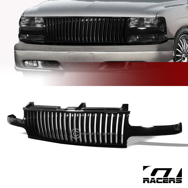 1999-2006 Chevy Silverado Tahoe Suburban Black Vertical Front Bumper Grille