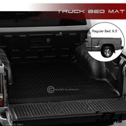 99-07 Silverado/Sierra Stepside 6.5' Blk Rubber Diamond Truck Bed Mat Liner