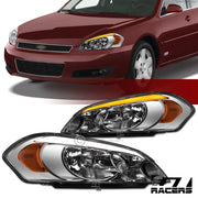 Sequential 2006-2016 Impala/Limited Chrome Headlight w/LED Tube
