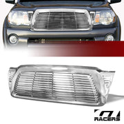 2005-2011 Tacoma Chrome Horizontal Front Hood Bumper Grill Grille Guard ABS