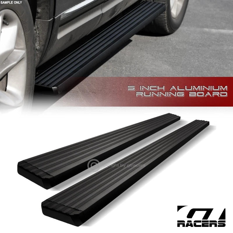 2015-2023 F150/F250 Crew 5" Matte Black Aluminum Side Step Running Boards I4