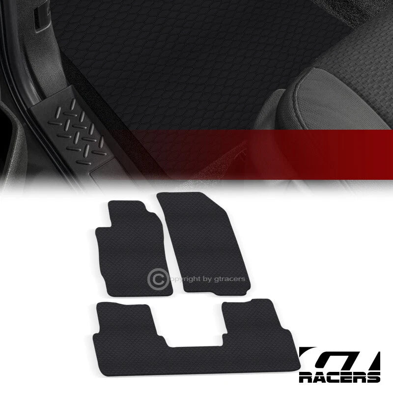 2012-2020 Chevy Sonic Honeycomb HEX Rubber All Weather Floor Mats Carpets 3p