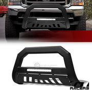1999-2004 Ford F250/F350/Excursion Matte Blk AVT Aluminum LED Bull Bar Guard