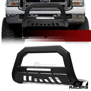 2005-2007 Ford F250/F350 Superduty Matte Blk AVT Aluminum LED Bull Bar Guard