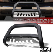 1999-2007 Silverado/Sierra 1500 Matte Black/Skid AVT Bull Bar Bumper Guard