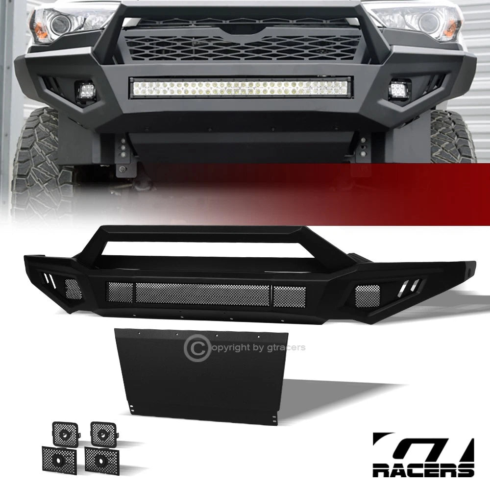 2019-2024 Ram 1500 Matte Black Front Bumper+Hoop Bar+Skid Plate+Sensor Kit