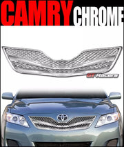 2010-2011 Toyota Camry Chrome Wire Mesh Front Hood Bumper Grill Grille Guard