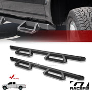 1999-2016 Ford F250/F350 Crew Cab Matte Black Aluminum Hoop Drop Step Bars