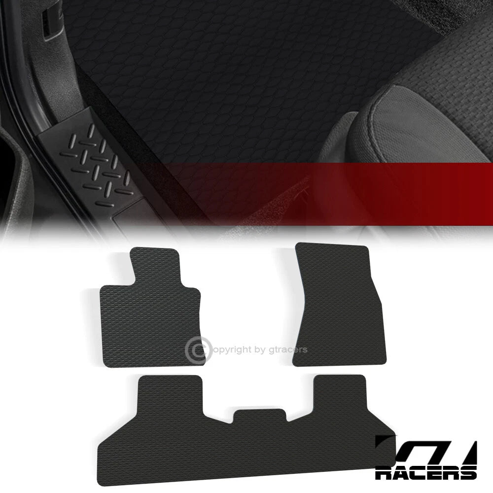 2014-2018 BMW X5 Honeycomb HEX Rubber All Weather Floor Mats Carpets 3pc