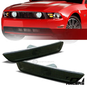 2010-2014 Ford Mustang Smoke Front Parking Bumper Side Marker Lights Lamps
