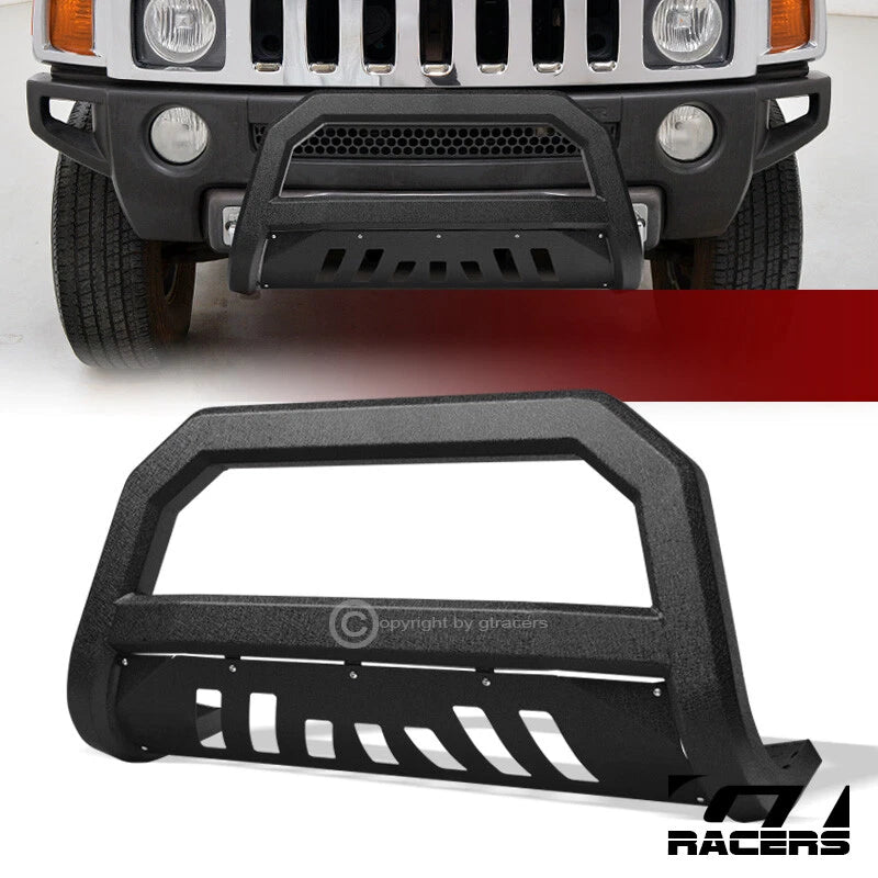 2006-2010 Hummer H3 Textured Black AVT Bull Bar Brush Bumper Grille Guard