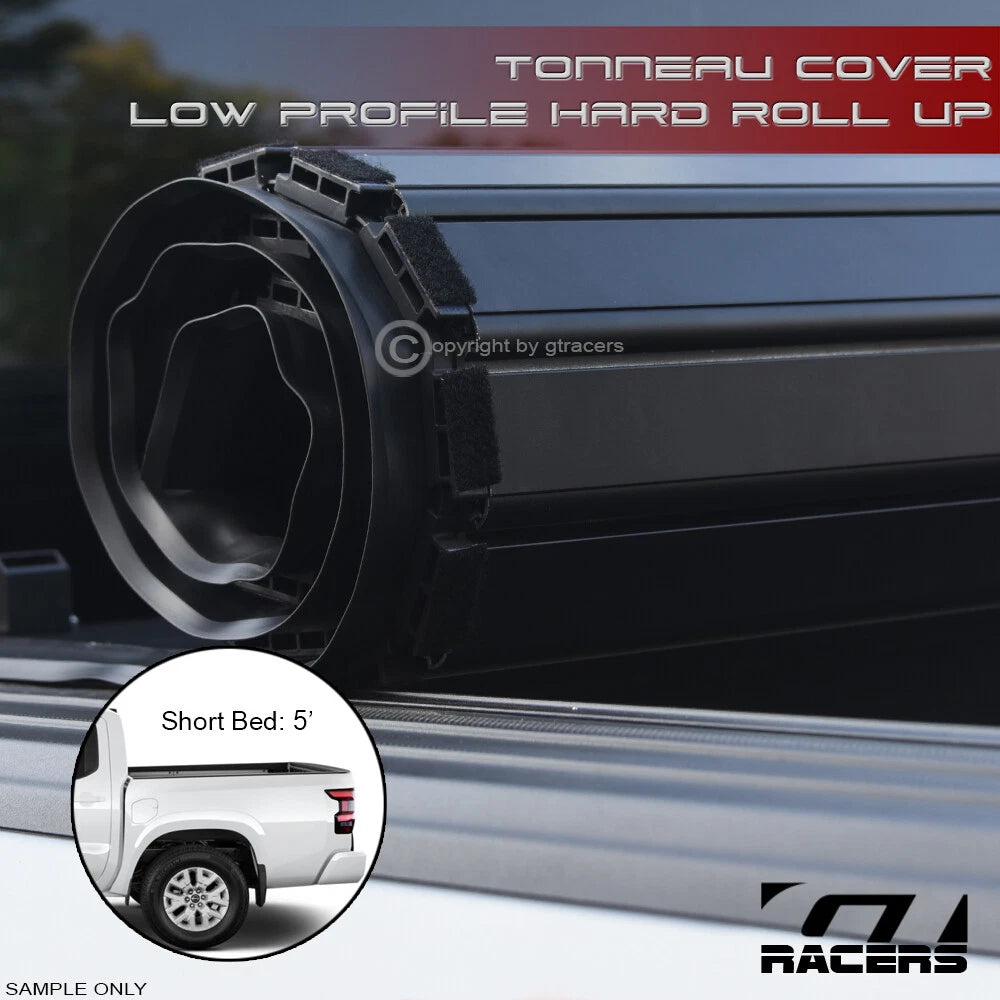 2022-2023 Frontier 5 Ft Short Bed Lo Pro Aluminum Hard Roll-Up Tonneau Cover