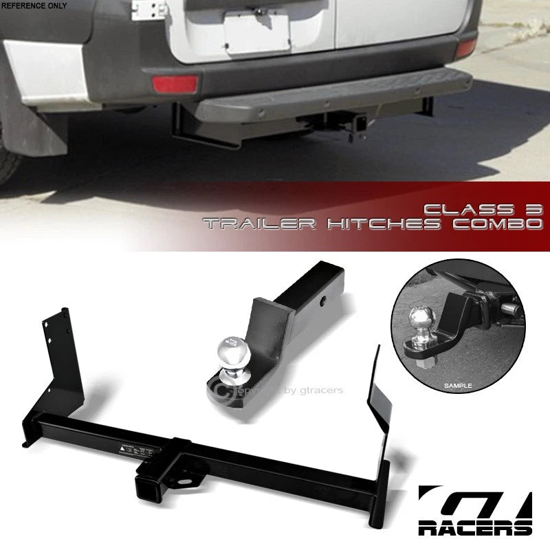 Class 3 Trailer Hitch Receiver+2" Ball Bumper Mount 07-21 Sprinter Cargo Van
