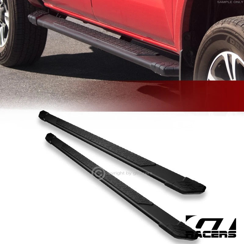 2015-2023 F150/2017+ F250 Super Crew 5" Matte Blk TI Aluminum Running Boards