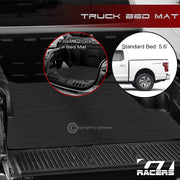 2022-2024 F150 Lightning EV 5.6 Ft Rubber Front+Rear Truck Bed Mat Liner v2