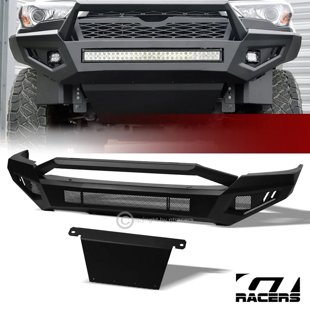 2009-2012 Ram 1500 Matte Black Full Width Front Bumper w/Hoop Bar+Skid Plate