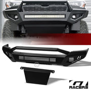 2009-2012 Ram 1500 Matte Black Full Width Front Bumper w/Hoop Bar+Skid Plate