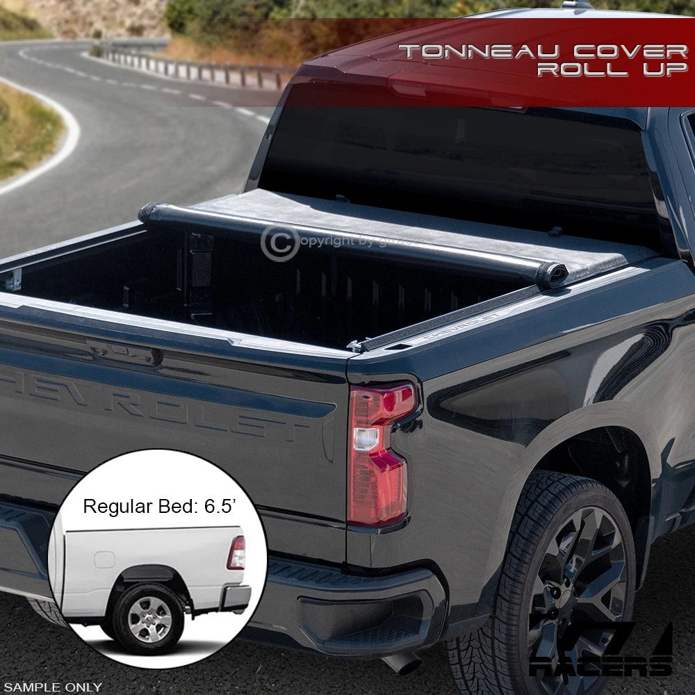 2019-2024 Dodge Ram 1500 6.4' Short Bed Lo Pro Roll Up Lock Tonneau Cover v2