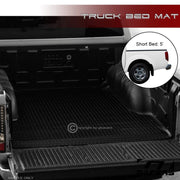 2005-2021 Nissan Frontier 5 Ft Blk Rubber Diamond Truck Bed Floor Mat Liner