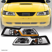 Switchback Sequential 1999-2004 Ford Mustang Chrome Headlights+LED Tube Bar