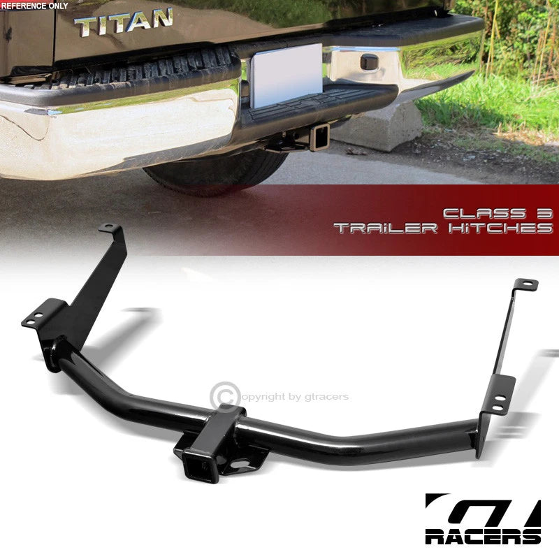Class 3 Trailer Hitch Receiver Rear Bumper Towing 2" 2004-2015 Nissan Titan