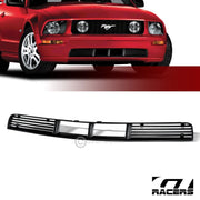 Matte Black 2005-2009 Mustang V6 Horizontal Sport Lower Bumper Grill Grille