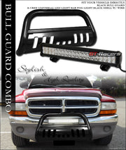 Blk Bull Bar Brush Bumper Grill Guard+120W CREE LED Light 05-11 Dodge Dakota