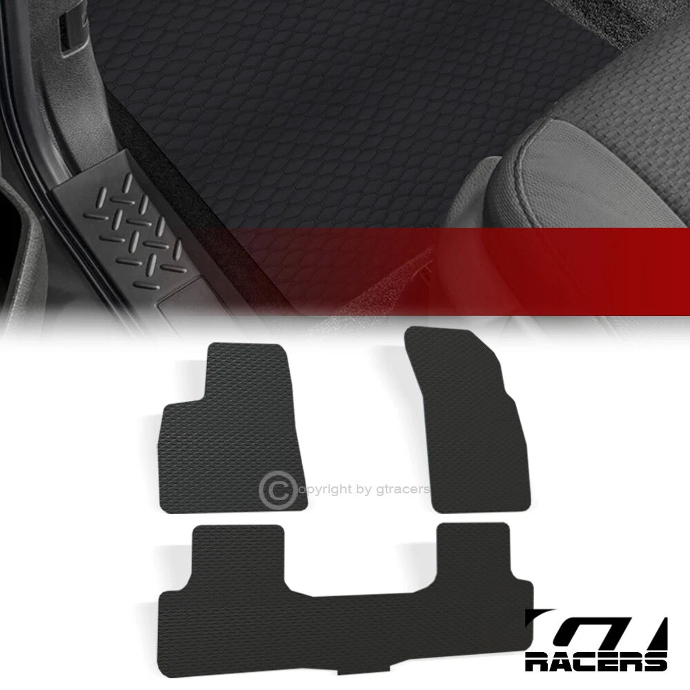 2019-2024 Audi Q8 Honeycomb HEX Rubber All Weather Floor Mats Carpets 3pc