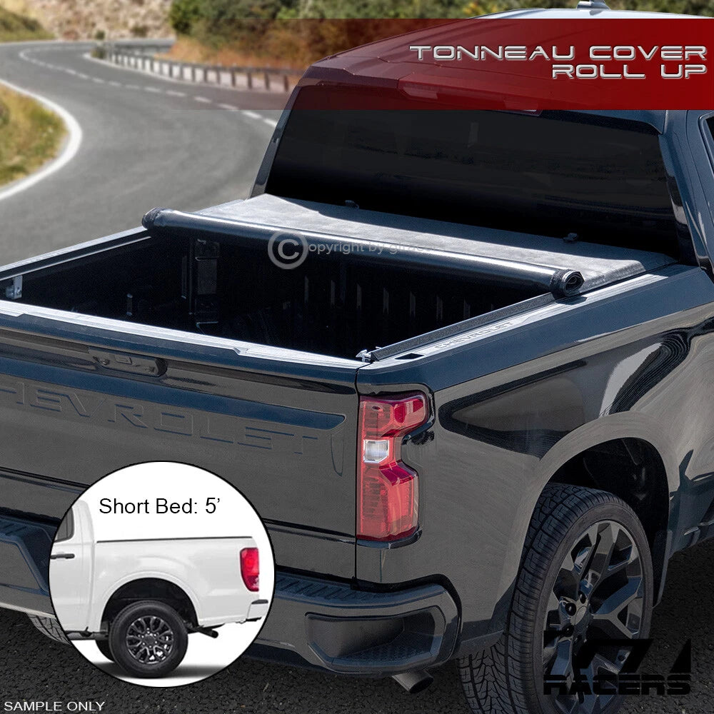 2019-2023 Ford Ranger 5'/60" Short Bed Lo Pro Roll Up Lock Tonneau Cover v2