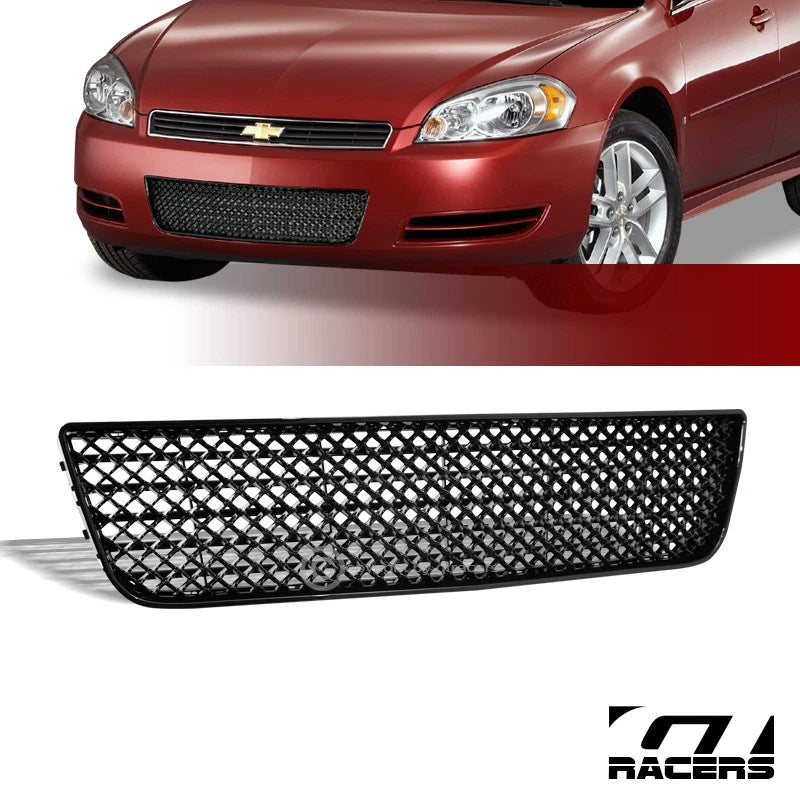2006-2016 Chevy Impala Blk Luxury Mesh Front Lower Bumper Grill Grille Guard