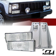 1984-1996 Cherokee XJ/Comanche Chrome Signal Bumper+Reflector Corner Lights