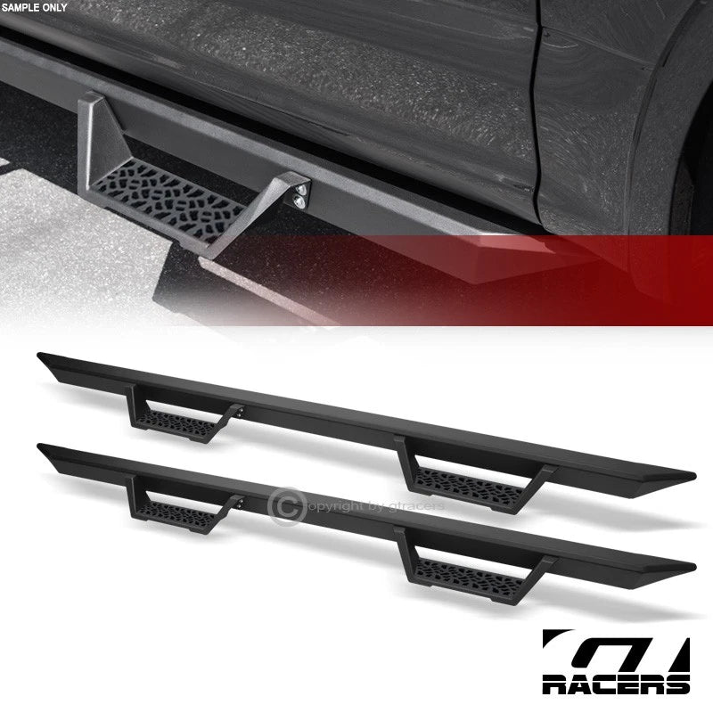 2007-2018 Silverado/Sierra Crew Cab Modular Drop Step Nerf Bar - Matte Black